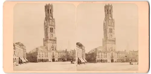 Stereo-Fotografie Ansicht Brugges, Le Boffroi