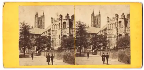 Stereo-Fotografie Ansicht Canterbury, Cathedral, East View, Taken from the ancient Cemetery