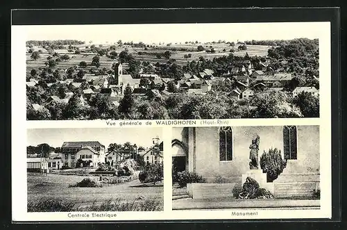 AK Waldighofen, Vue générale, Centrale Electrique, Monument