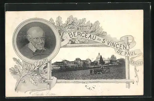 AK Saint-Vincent-de-Paul, la Berceau, Herrenportrait