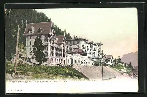 AK Feydey-sur-Leysin, Sanatorium du Grand-Hotel