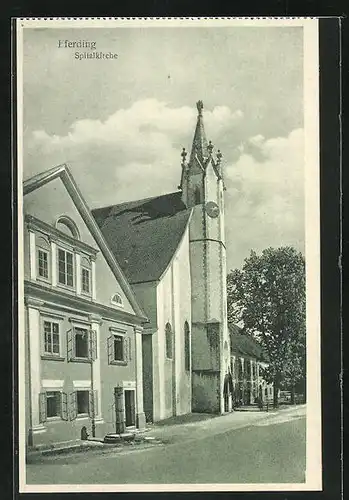 AK Eferding, Motiv der Spitalkirche