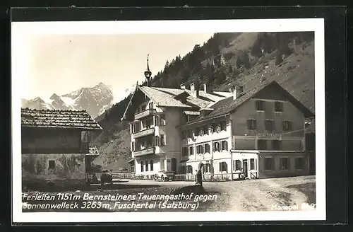 AK Salzburg, Bernsteiners Tauerngasthof gegen Sonnenwelleck