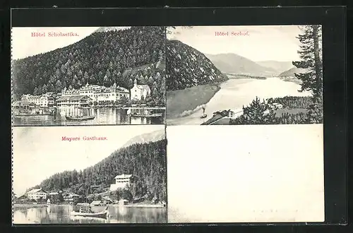 AK Achenkirch, Hotel Scholastika, Hotel Seehof, Mayers Gasthaus