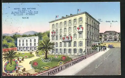 AK Nice, Hotel des Nations, 25, Avenue Durante