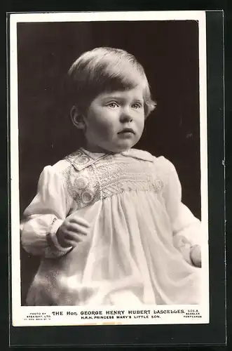 AK Portrait George Henry Hubert Lascelles von England, Sohn von Prinzessin Mary