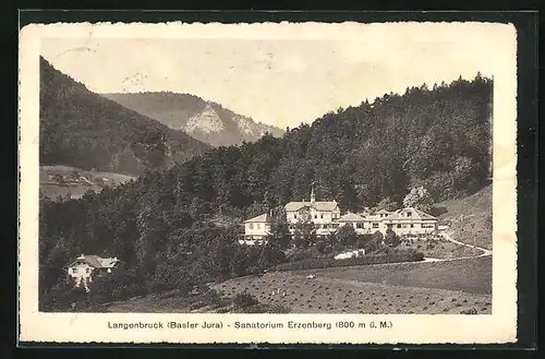 AK Langenbruck, Sanatorium Erzenberg