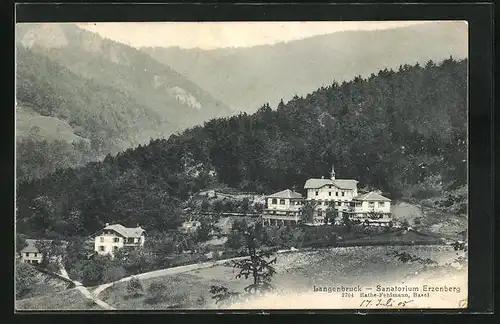 AK Langenbruck, Sanatorium Erzenberg mit Umgebung