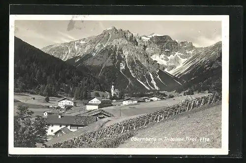 AK Obernberg, Teilansicht mit Tribulaun