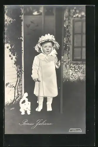 AK Prinzessin Juliana von den Niederlanden als Kleinkind