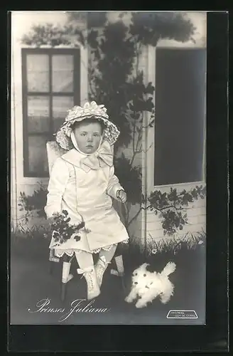AK Prinses Juliana, Portrait als Kleinkind
