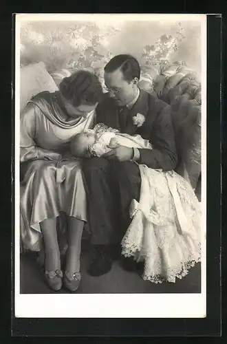 AK Bernhard von den Niederlanden mit Familie
