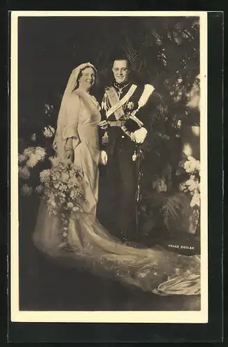 AK Het Prinselijk Bruidspaar 1937