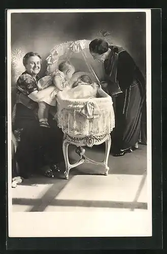 AK Königin Juliana von den Niederlanden am Kindbett