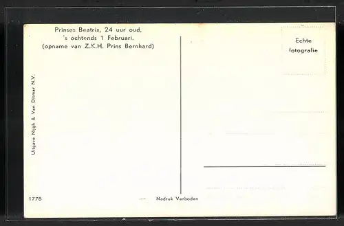 AK Portrait Prinzessin Beatrix von den Niederlanden als Baby