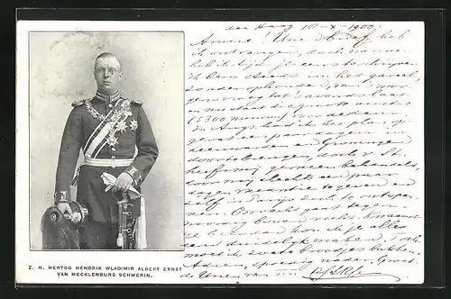 AK Z. H. Hertog Hendrik Wladimir Albert Ernst van Mecklenburg-Schwerin