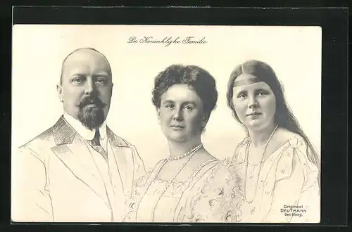 AK Portrait der Königlichen Familie von den Niederlanden