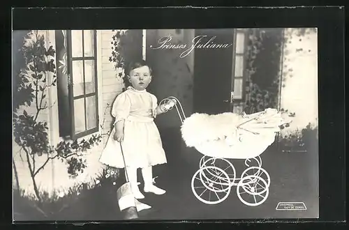 AK Prinzessin Juliana von den Niederlanden mit einem Kinderwagen