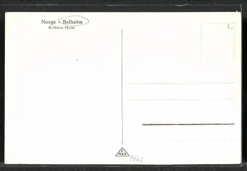 AK Balholm, Ortsansicht mit Kviknes Hotel