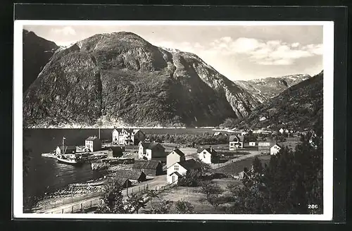 AK Eidfjord-Vik, Blick auf das Dorf
