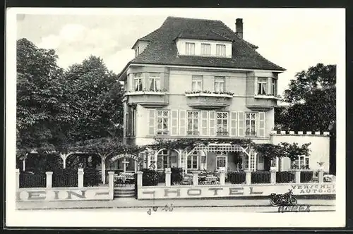 AK Nierstein a. rhein, Rhein-Hotel