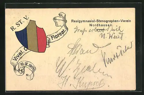 AK Nordhausen, Wappen des Realgymnasial-Stenohgraphen-Verein