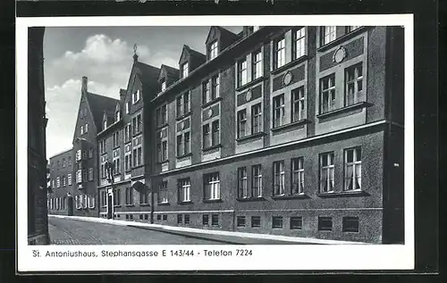 AK Augsburg, St. Antoniushaus, Stephansgasse E 143-44