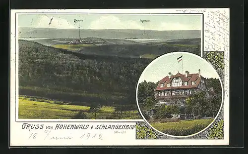 AK Schlangenbad, Hotel Hohenwald, Rauental & Ingelheim