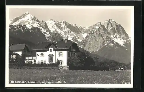 AK Garmisch, Hotel Biedermann, Olympiastrasse 16