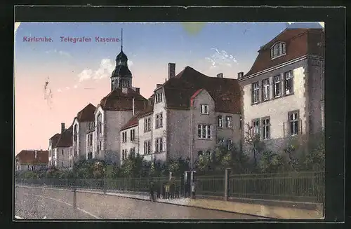 AK Karlsruhe, Telegrafen Kaserne