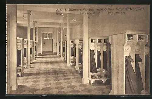 AK Wenduyne-sur-Mer, Sanatorium Maritime, le Vestiaire