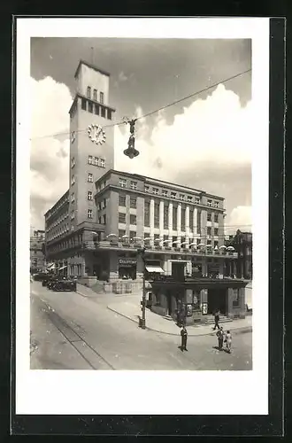 AK Gablonz / Jablonec Nad Nisou, Ansicht vom Rathaus