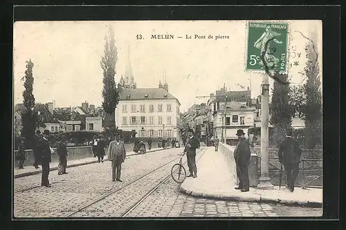 AK Melun, Le Pont de pierre