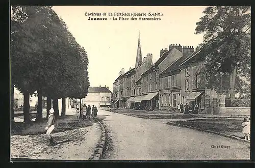 AK La Ferte-sous-Jouarre, La Place des Marronniers