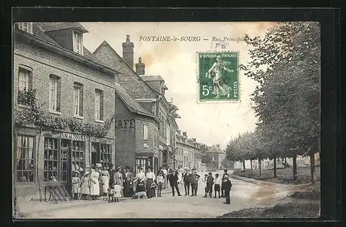 AK Fontaine-le-Bourg, Rue Principale