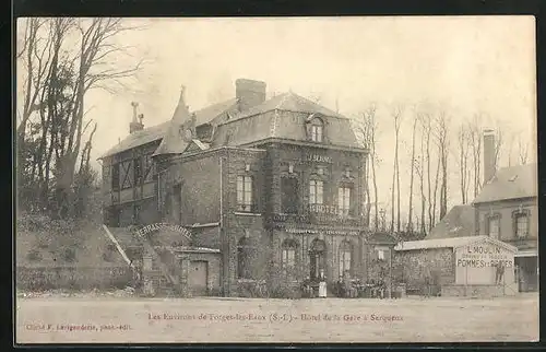 AK Forges-les-Eaux, Hotel de la Gare a Serqueux