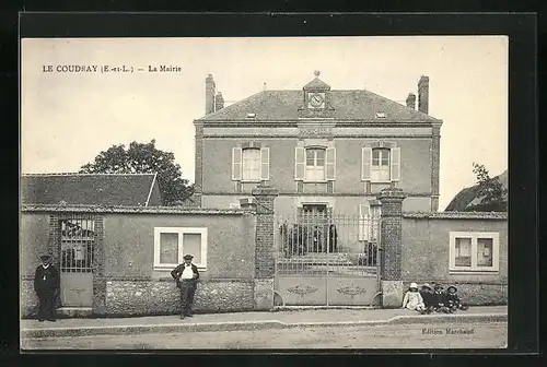 AK Le Coudray, La Mairie