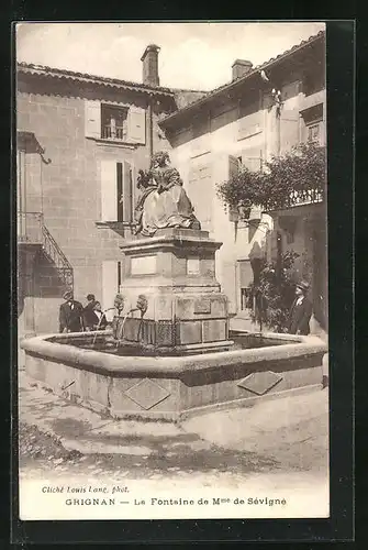 AK Grignan, La Fontaine de Mme de Sévigné