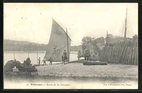 AK Podensac, Bords de la Garonne