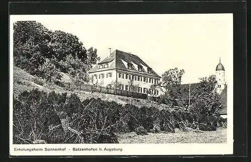 AK Batzenhofen b. Augsburg, Erholungsheim Sonnenhof