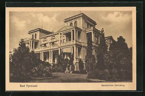 AK Bad Pyrmont, Sanatorium Schücking