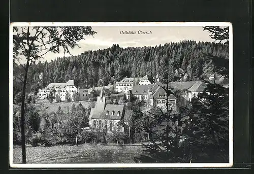 AK Überruh, Panoramablick auf die Heilstätte