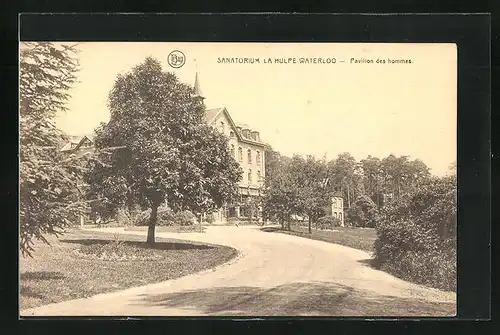 AK Waterloo, Sanatorium la Hulpe, Pavillon des hommes