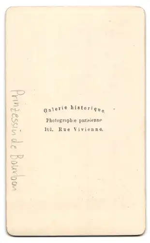 Fotografie Galerie Historique, Paris, Mdme Elisabeth, Prinzessin de Bourbon