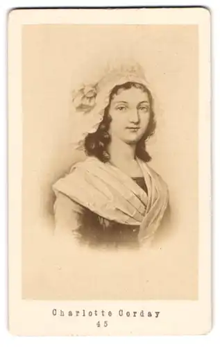 Fotografie Galerie Historique, Paris, Charlotte Corday im Portrait