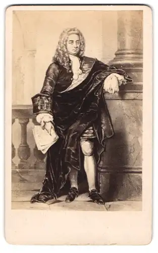 Fotografie Portrait Händel, Portrait des Komponisten nach Hamman