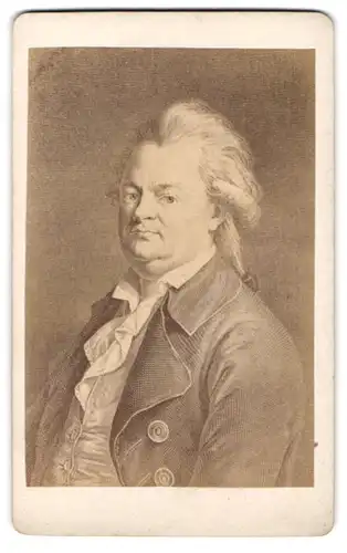 Fotografie Portrait Schubert, Dichter