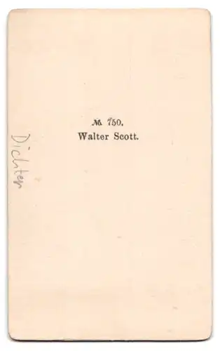 Fotografie Portrait Walter Scott, Portrait