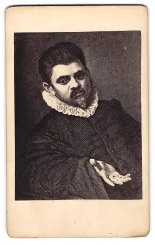 Fotografie Photogr. Gesellschaft, Berlin, Portrait Agostino Carraci, Maler