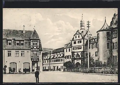 AK Bad Mergentheim, Partie am Schloss